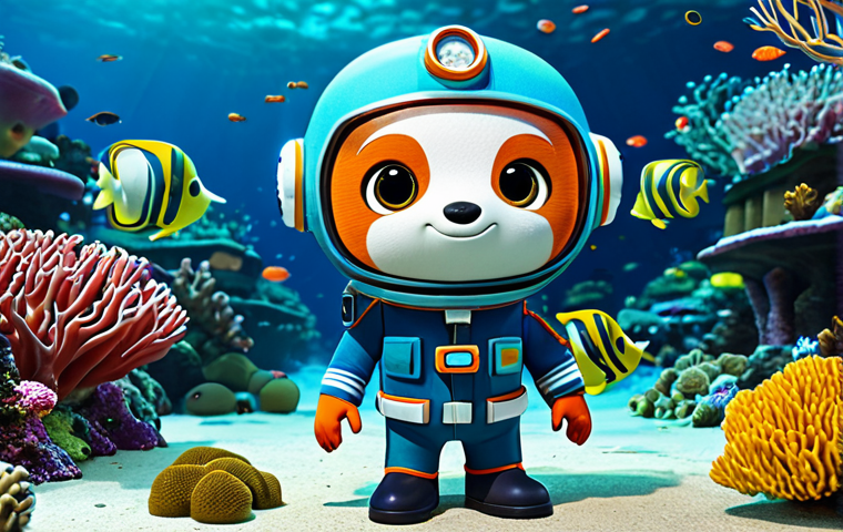 옥토넛 캐릭터의 성격 비교 - The Octonauts Crew**

"The Octonauts team: Captain Barnacles, Kwazii, and Peso, standing together in...