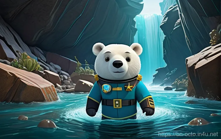 옥토넛 캐릭터별 대표 에피소드 - **Captain Barnacles' Resolute Leadership:** A highly detailed, dynamic illustration of Captain Barna...