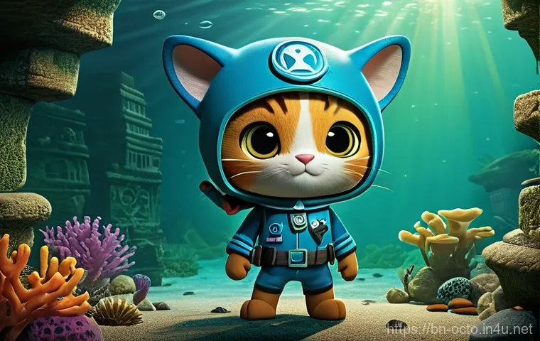 옥토넛 캐릭터별 대표 에피소드 - **Captain Barnacles' Resolute Leadership:** A highly detailed, dynamic illustration of Captain Barna... 옥토넛 캐릭터별 대표 에피소드 - **Captain Barnacles' Resolute Leadership:** A highly detailed, dynamic illustration of Captain Barna...